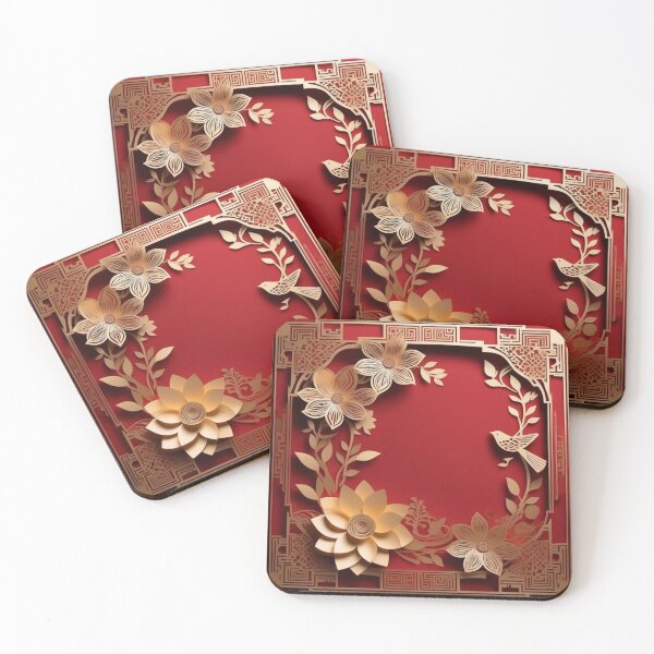 Item preview, Royal Court decoration Flower and Bird paper art of korea designed and sold by JangmiHorang.