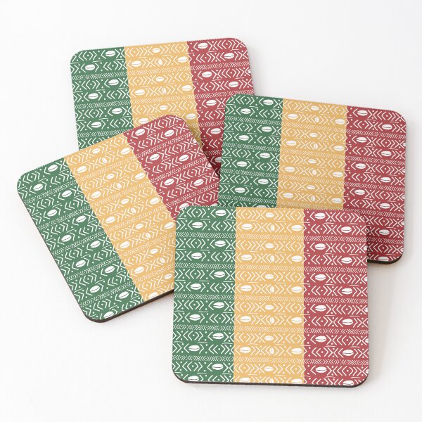 Item preview, Rasta pack bogolan fabric designed and sold by Wolagno.