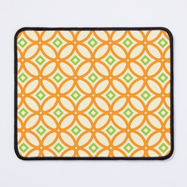 Item preview, Batik Kawung Pattern - Orange and Green designed and sold by PeachyLitchi.