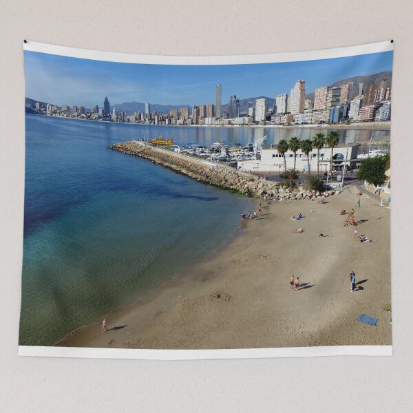 Item preview, Benidorm Mal Pas Beach Costa Blanca Spain designed and sold by AndyEvansPhotos.