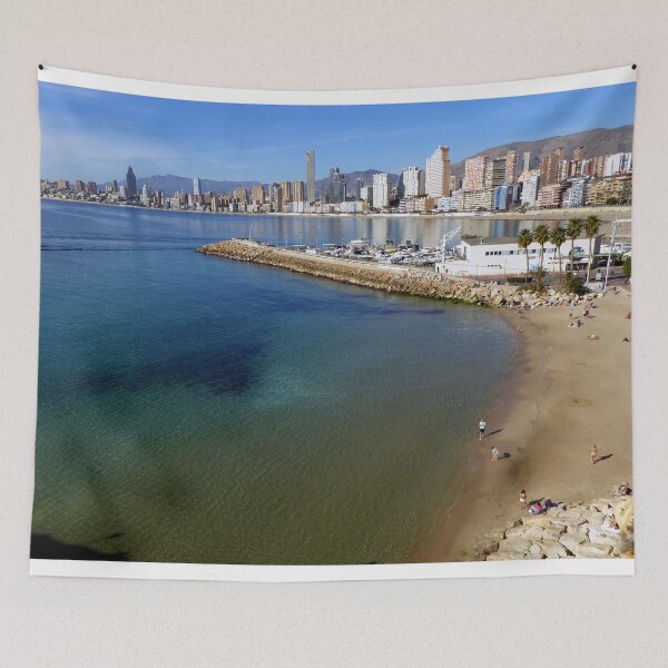 Item preview, Benidorm Mal Pas Beach Costa Blanca Spain designed and sold by AndyEvansPhotos.