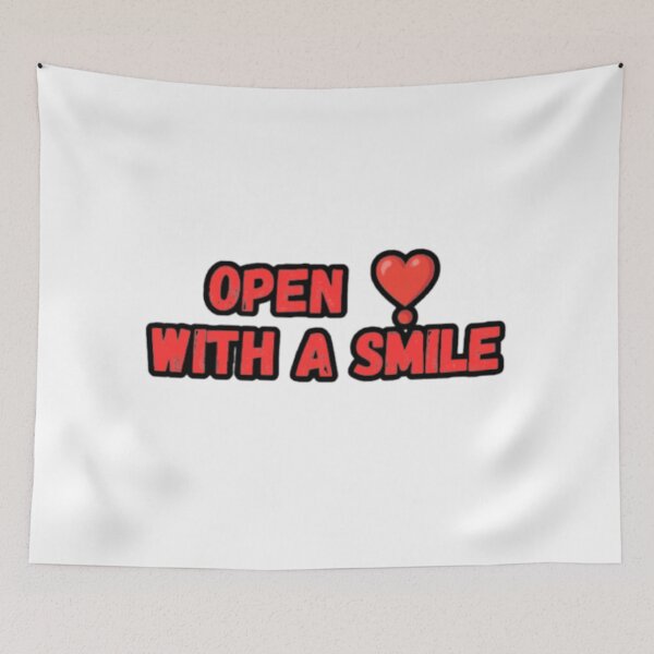 Item preview, Open with a smile designed and sold by CapriCreatives.