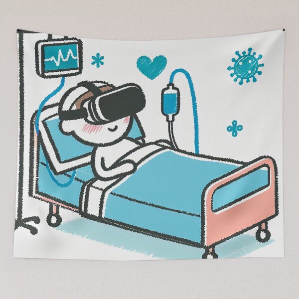 Item preview, "Virtual Healing Oasis: VR Serenity in Intensive Care" designed and sold by zzz888.