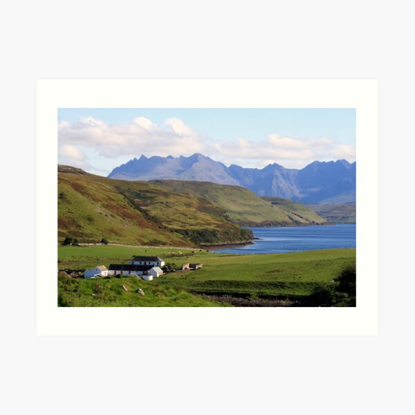 Gesto Farm and The Cuillins Art Print