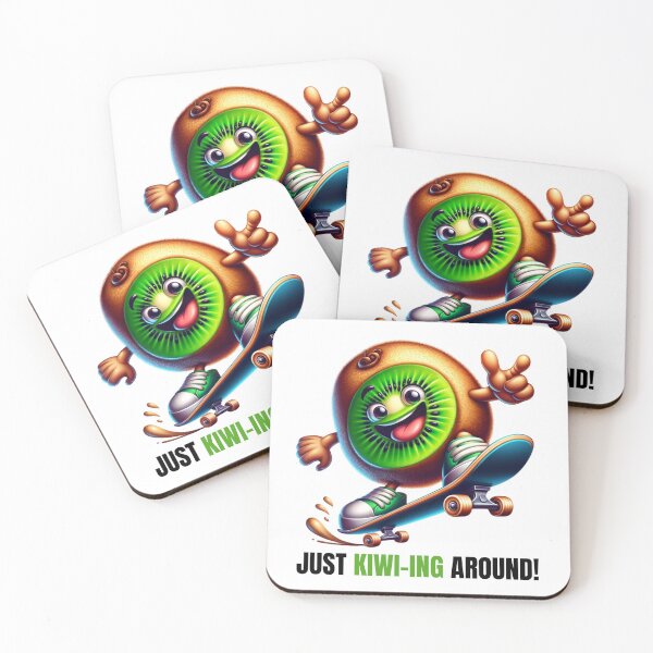Item preview, Skateboarding Kiwi - Fruity Thrills designed and sold by vk09.