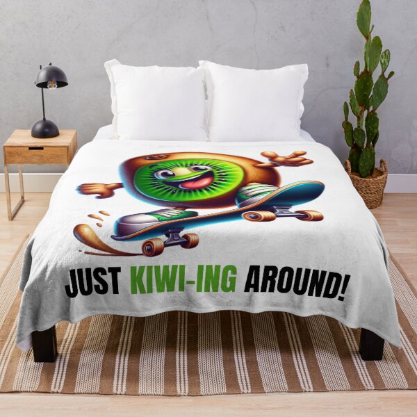 Item preview, Skateboarding Kiwi - Fruity Thrills designed and sold by vk09.