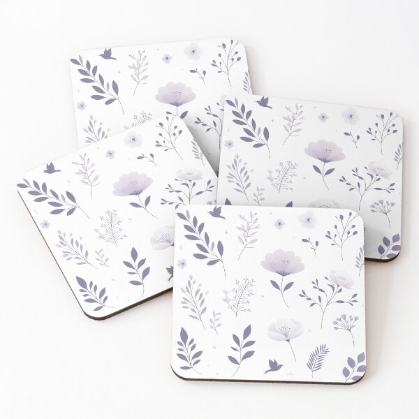 Item preview, Soft Blue Floral Design designed and sold by KookyStudioArt.