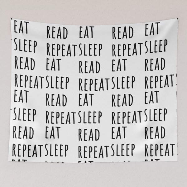 Item preview, Eat Sleep Read Repeat designed and sold by EmeraldeaArt.