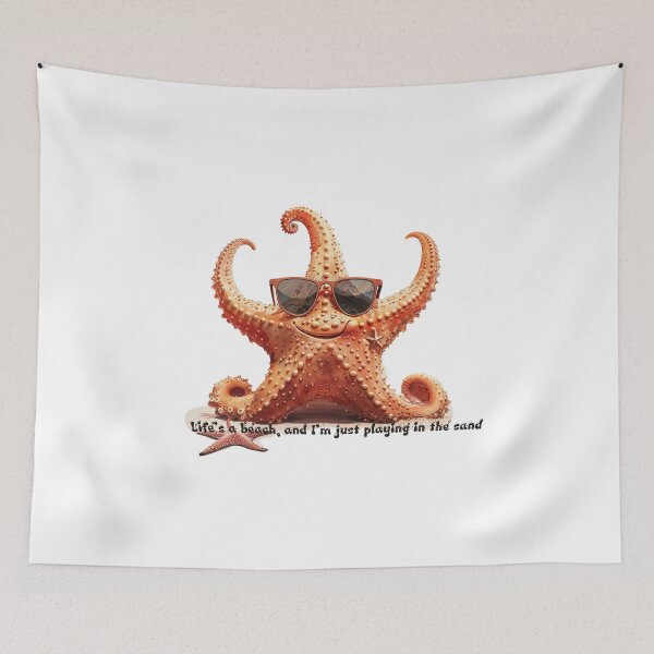 Item preview, Starfish in sunglasse. Asterias rubens from the North Sea designed and sold by Anastasiia Yurevych.