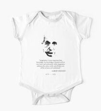 Albert Einstein Vorstellungskraft Baby Body Kurzarm