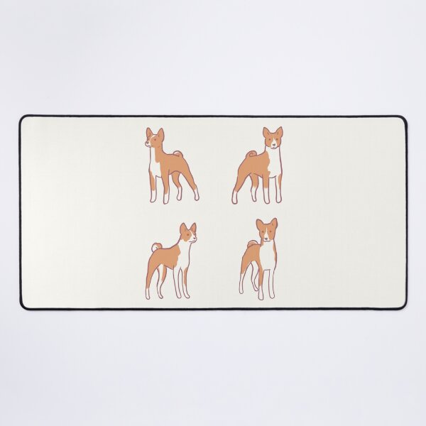Item preview, basenji dog illustration pack designed and sold by Mayarart.