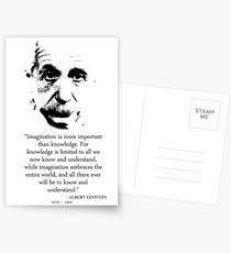 Albert Einstein Imagination Postcards
