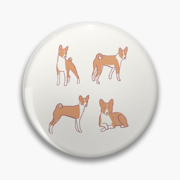 Item preview, basenji dog illustration pack designed and sold by Mayarart.