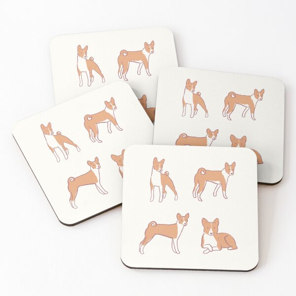 Item preview, basenji dog illustration pack designed and sold by Mayarart.