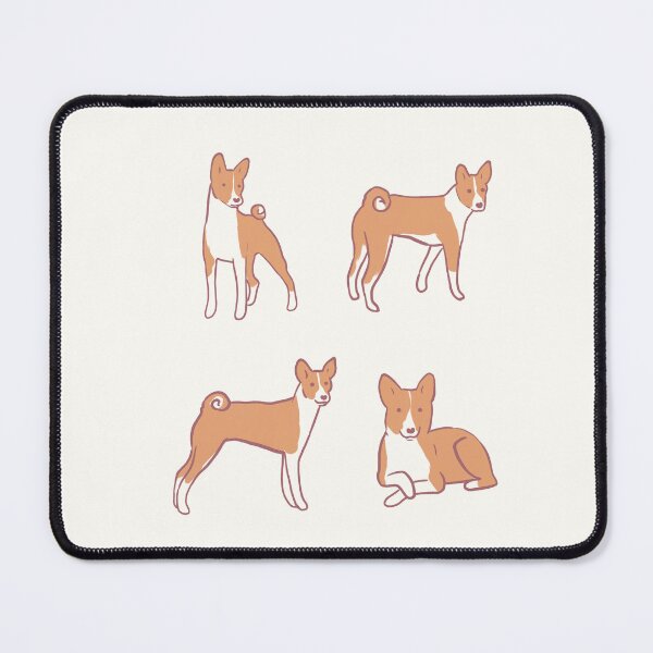 Item preview, basenji dog illustration pack designed and sold by Mayarart.