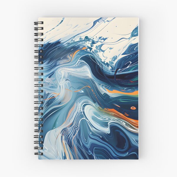 Item preview, Fluid art - flowing abstract waves designed and sold by Wildflow Creations.