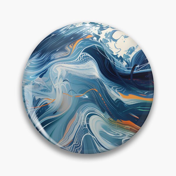 Item preview, Fluid art - flowing abstract waves designed and sold by Wildflow Creations.