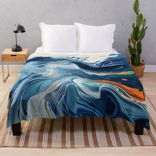Item preview, Fluid art - flowing abstract waves designed and sold by Wildflow Creations.