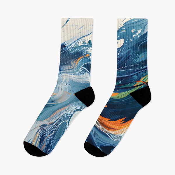 Item preview, Fluid art - flowing abstract waves designed and sold by Wildflow Creations.