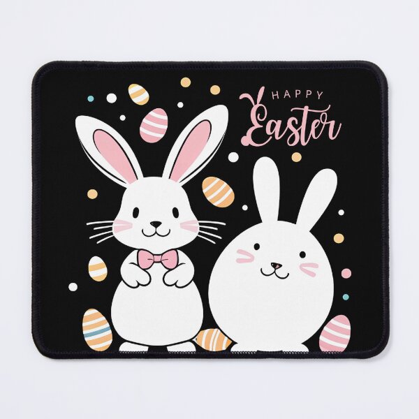 Item preview, Copy of Easy drawing of cute white rabbits and Easter eggs to celebrate Easter. designed and sold by mug&more station.