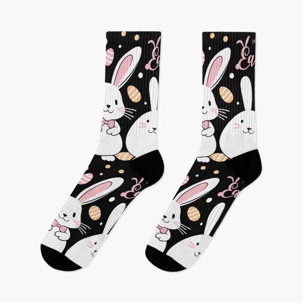 Item preview, Copy of Easy drawing of cute white rabbits and Easter eggs to celebrate Easter. designed and sold by mug&more station.