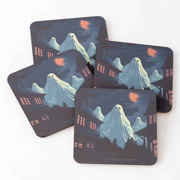 Item preview, Ghosts mountains retro vintage horror designed and sold by Anbe_design.