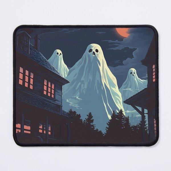 Item preview, Ghosts mountains retro vintage horror designed and sold by Anbe_design.