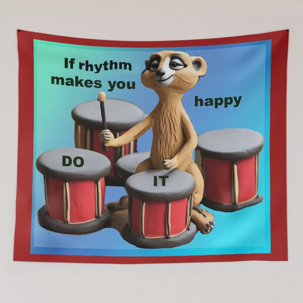 Item preview, If Rhythm Makes You Happy - Do It! designed and sold by ComicJo.
