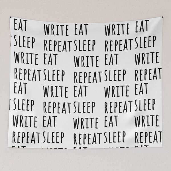Item preview, Eat Sleep Write Repeat designed and sold by EmeraldeaArt.