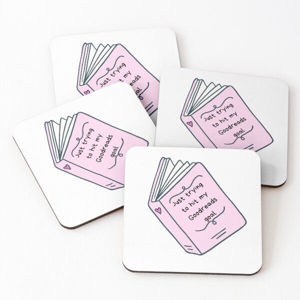 Item preview, Trying to Hit My Goodreads Goal- Light Pink designed and sold by calliedancer.