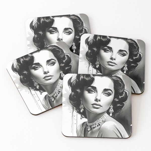 Item preview, Vintage Hollywood Elegance Portrait of Glamour Wall Art Decor living room poster print clothes designed and sold by naivnoia.