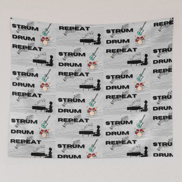 Item preview, Strum Drum Repeat designed and sold by BubbleTextBox.