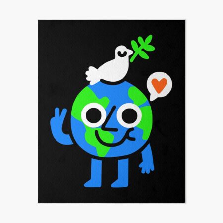 World Peace and Love Art Board Print