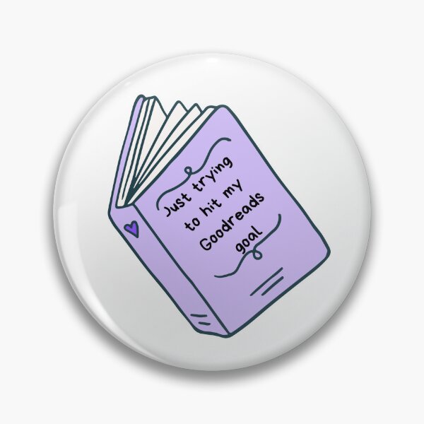 Item preview, Trying to Hit My Goodreads Goal- Light Purple designed and sold by calliedancer.