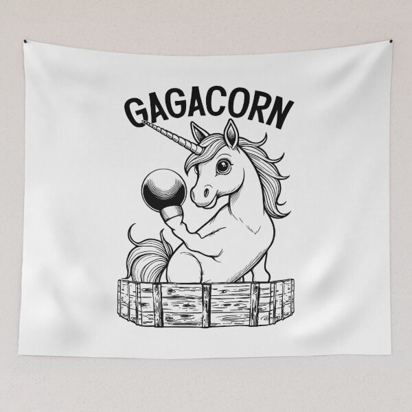 Item preview, Gaga Ball Pit Gagacorn Funny Unicorn Cute Dodgeball Player designed and sold by GrandeDuc.