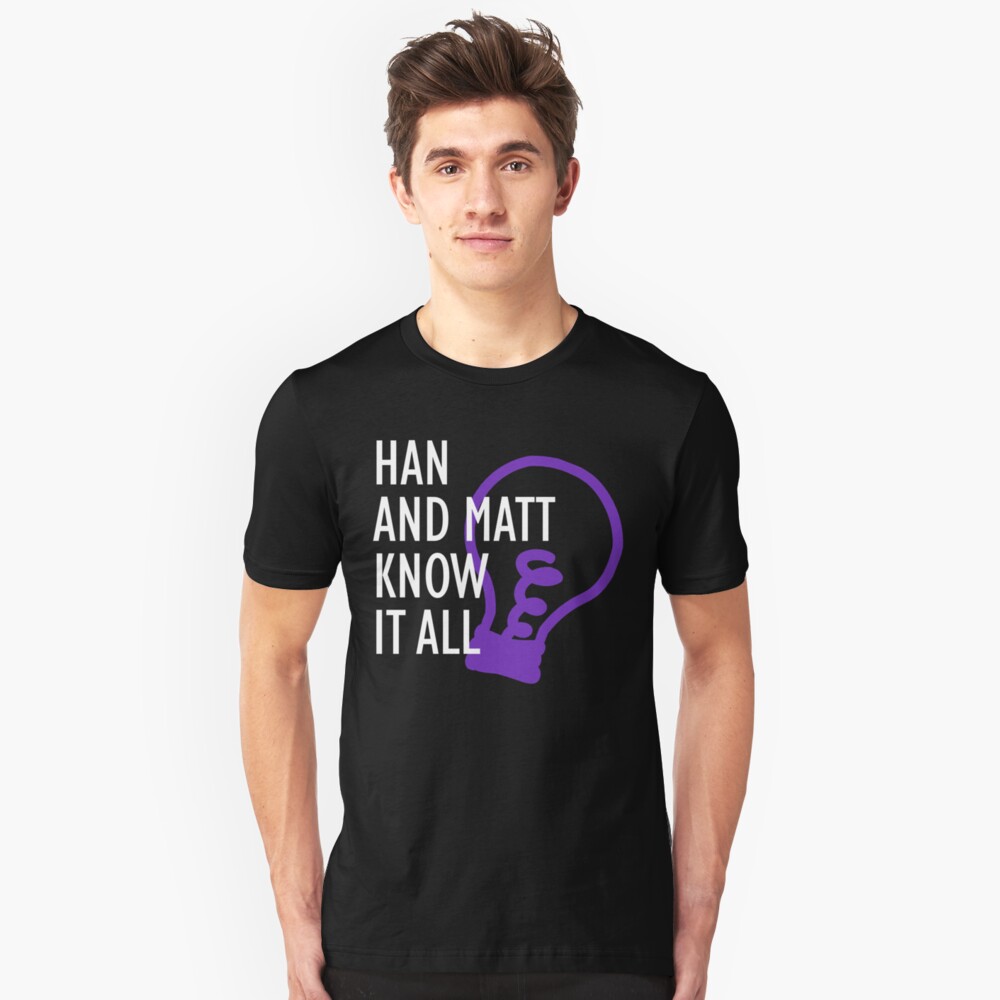 Han and Matt Logo Slim Fit T-Shirt