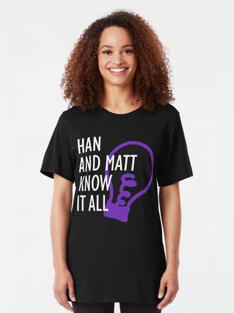 Alternate view of Han and Matt Logo Slim Fit T-Shirt