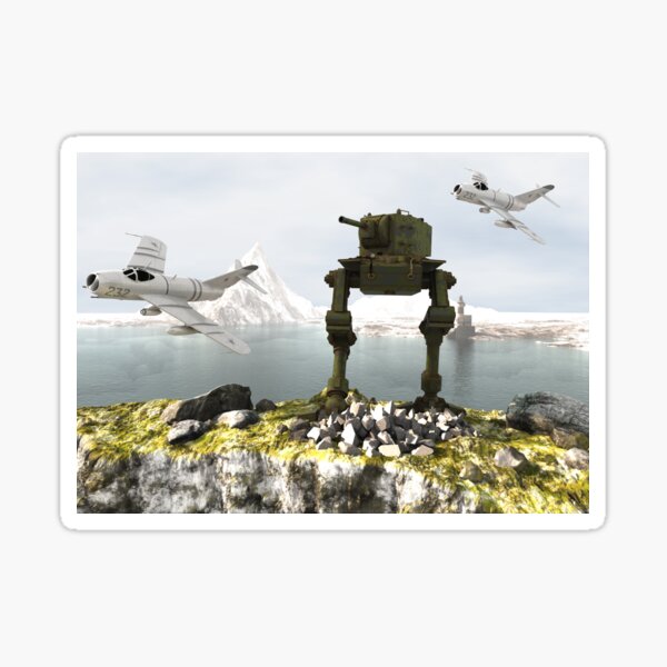 KV2 bipedal tank with Mig 17s Sticker