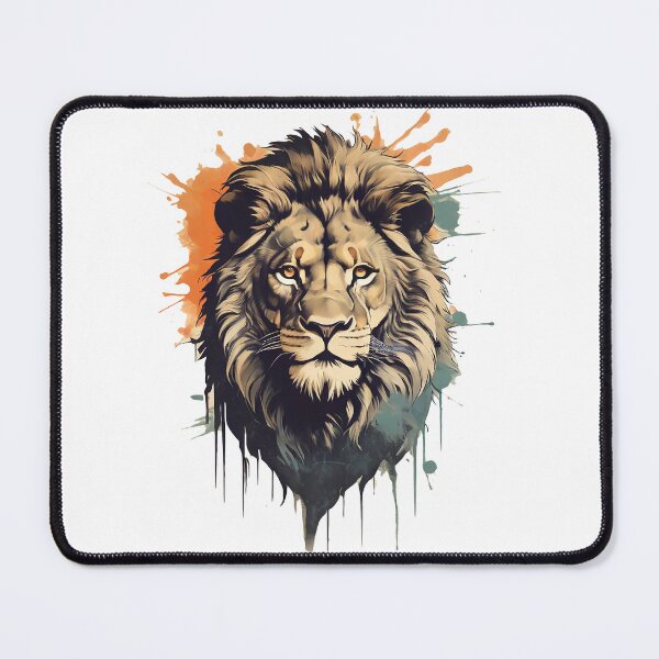 Item preview, Lion vivid colors and dynamic brushwork designed and sold by StellarValor.