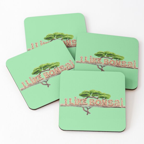 Item preview, Bonsai tree with text ' I like bonsai' designed and sold by Tomasz  Siennicki.