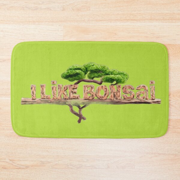 Item preview, Bonsai tree with text ' I like bonsai' designed and sold by Tomasz  Siennicki.