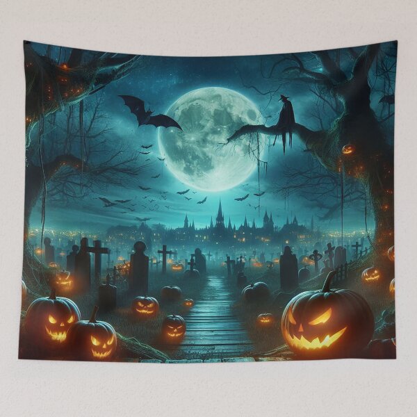 Item preview, Haunted Hollows Cemetery designed and sold by Drawing33.