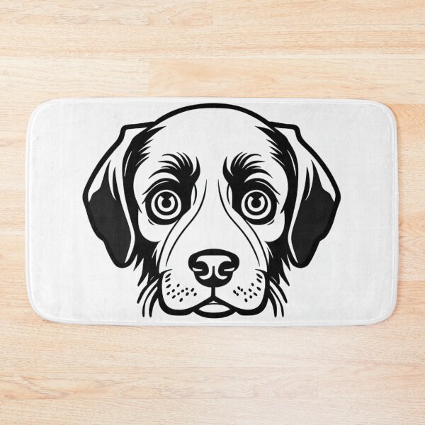 Item preview, Simple Puppy Drawing Minimalist Dog Portrait Silhouette Illustration   designed and sold by Michael Voyler.