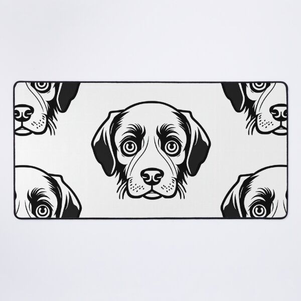 Item preview, Simple Puppy Drawing Minimalist Dog Portrait Silhouette Illustration designed and sold by Michael Voyler.