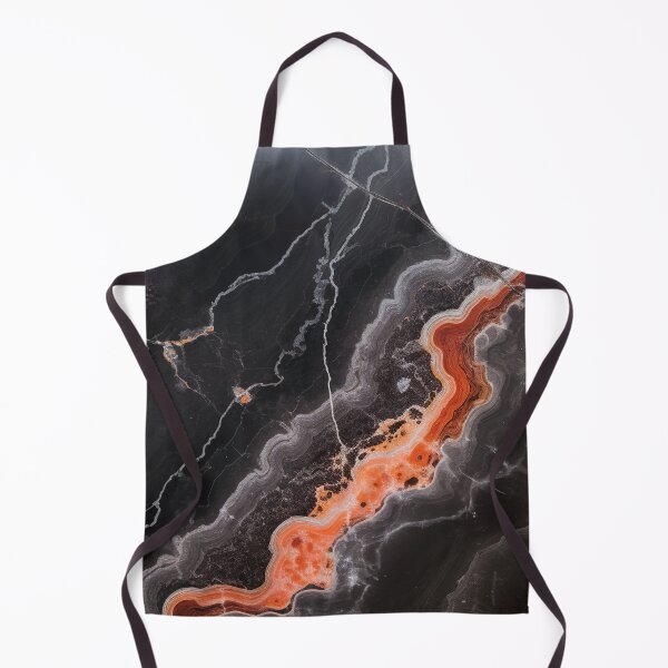 Item preview, Abstract Art Onix Stone Black Grey Orange Design designed and sold by fluffstuffgifts.