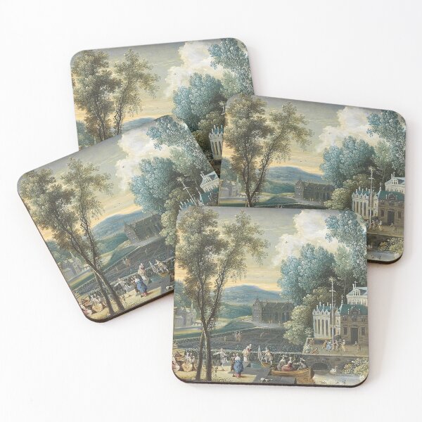 Item preview, Elegant Figures on a Boating Lake designed and sold by tomorrowsart.