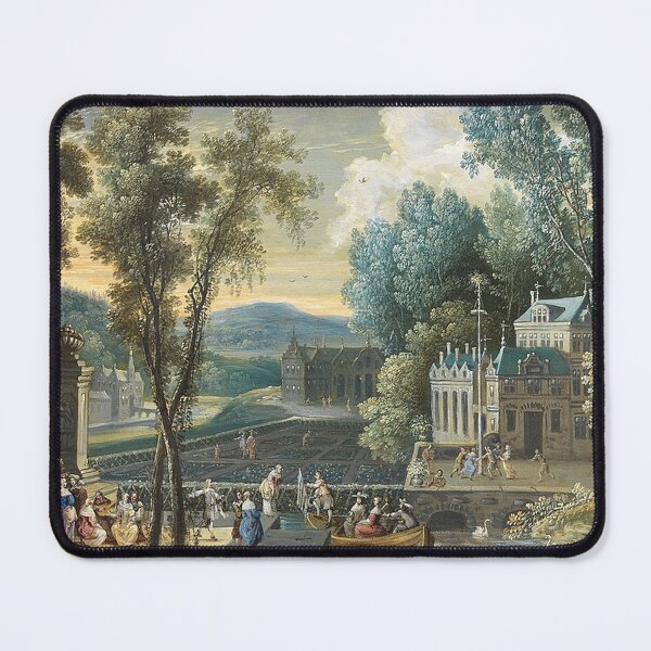 Item preview, Elegant Figures on a Boating Lake designed and sold by tomorrowsart.