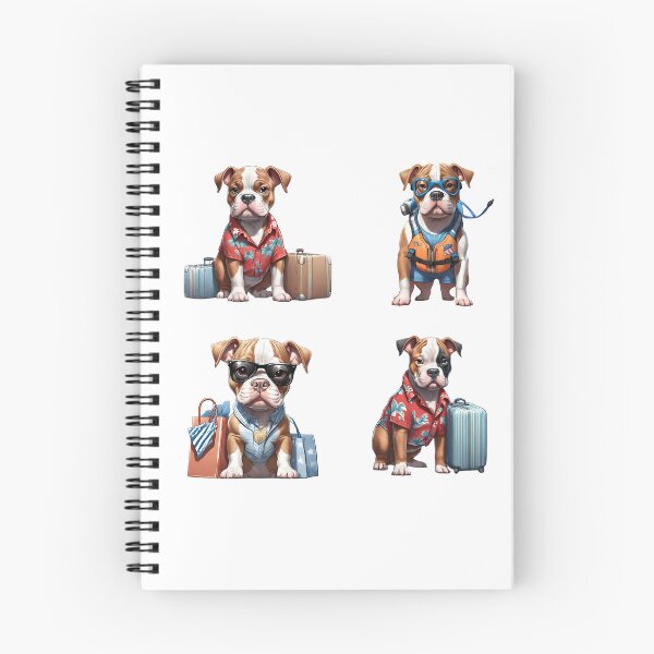 Item preview, American Bully cute puppy dog travel Sticker Pack 3 designed and sold by Keffy.