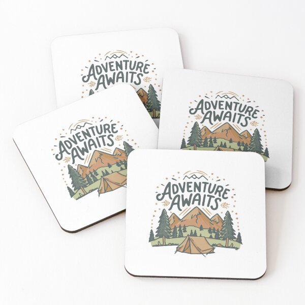Item preview, Adventure Awaits Nature Camping Tent Backpacking Outdoors designed and sold by w1ckerman.