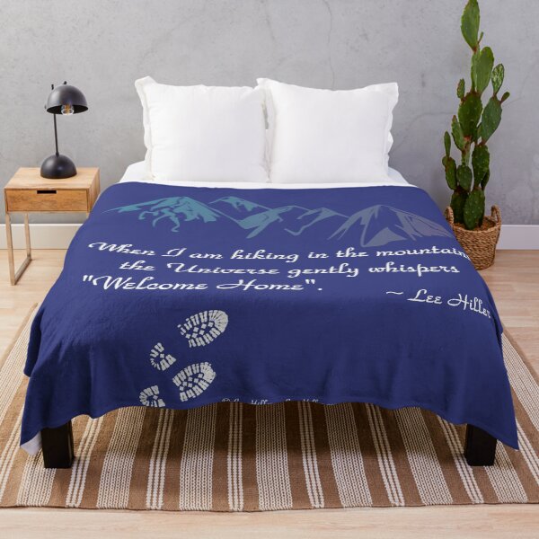 Item preview, When I Am Hiking In the Mountains Quote designed and sold by Lee Hiller Designs.